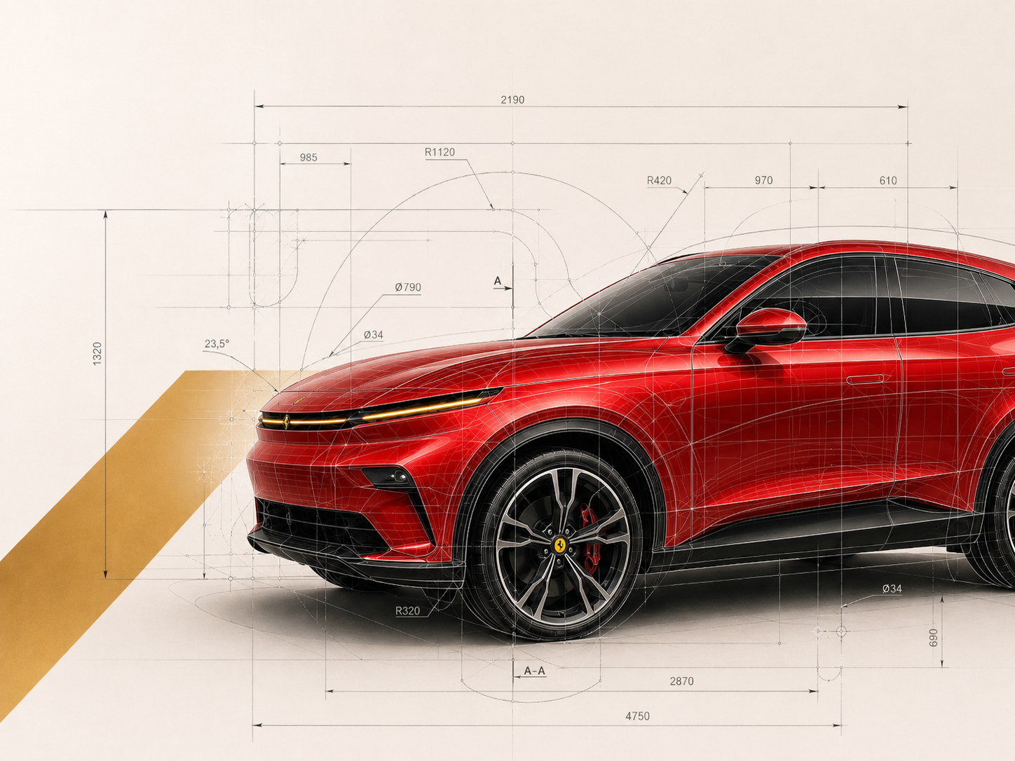 Componenti per un nuovo SUV sportivo